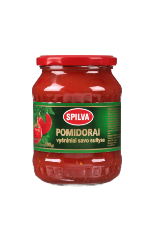 Vyšniniai pomidorai savo sultyse SPILVA, 680 g