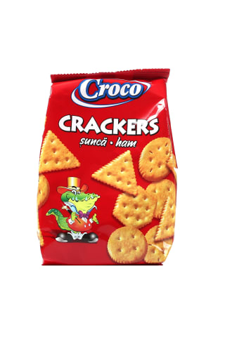 Krekeri Croco ar šķiņķa garšu 100g