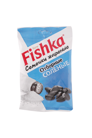 Skrudintos rinktinės sūdytos saulėgrąžų sėklos FISHKA, 100 g