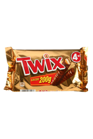 Šokoladinis batonėlis TWIX, 4 vnt. X 25 g, 200 g
