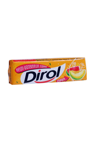 Košļājamā gumija Dirol ar melones arbūza garšu un saldinātājiem 13,6g
