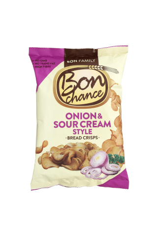 Grietinės skonio duonos traškučiai su svogūnais BON CHANCE, 240 g