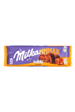 Piena šokolāde Milka bubbly karameļu 250g