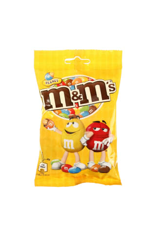 Šokoladu aplieti žemės riešutai M&M'S, 90 g