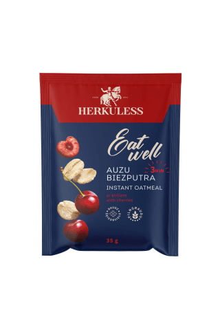 Auzu pārslas Herkuless ar ķiršiem 35g