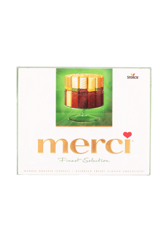 Saldainiai RINKINYS MERCI CRISPY ALMOND, 250 g