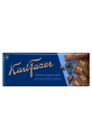 Pieninis šokoladas su mėlynėmis FAZER, 190 g