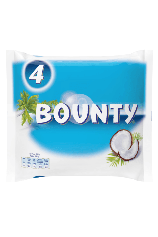 Šokolādes batoniņi Bounty 4paka 228g
