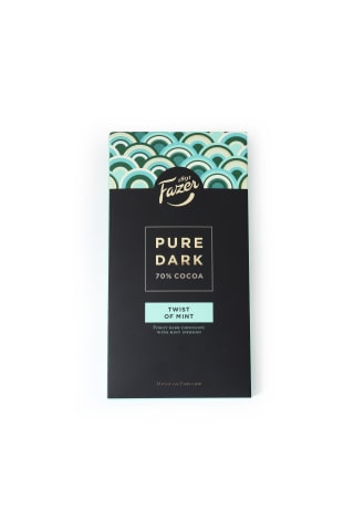 Tumšā šokolāde Fazer Pure Dark 70% ar piparmētru garšu 95g
