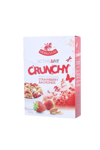 Herkuless active&fit crunchy musli strawberry & almonds