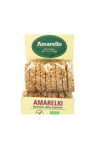 Burnočio sėklų trapučiai be glitimo, 80 g