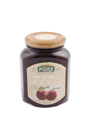 Augļu produkts Pūre Smēriņš ķiršu 77,7% ogu 410g