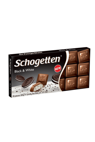 Šokoladas schogetten black & white 100g