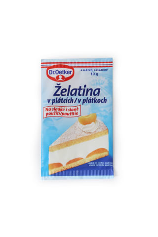 Želatīna lapas Dr.Oetker 10g