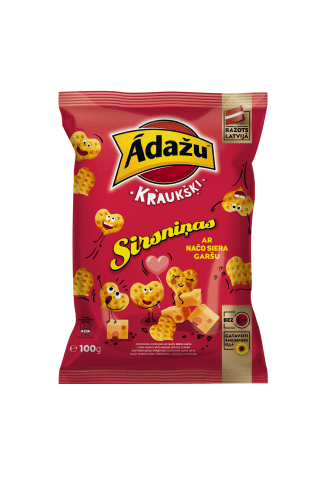 Čipsi sirsniņas Ādažu 100gr.