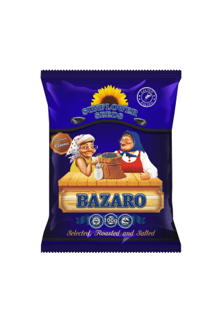 Melnas grauzdētas sālītas saulespuķu sēklas bazarnyje 100g