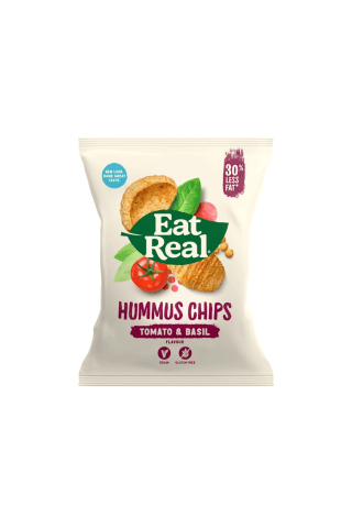 Avinžirnių traškučiai pomidorų bazilikų skonio EAT REAL, 45 g