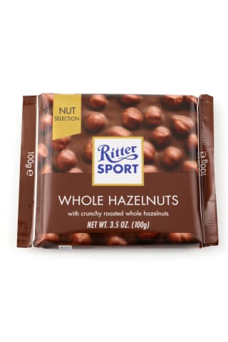 Piena šokolāde Ritter Sport ar lazdu riekstiem 100g