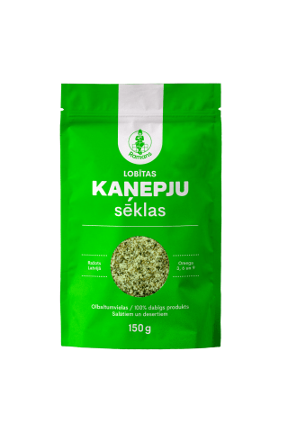 Lobītas kaņepju sēklas Ramans 150g