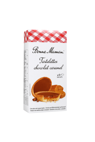 Sausainiai tarteletės su karamele ir šokoladu BONNE MAMAN, 135 g