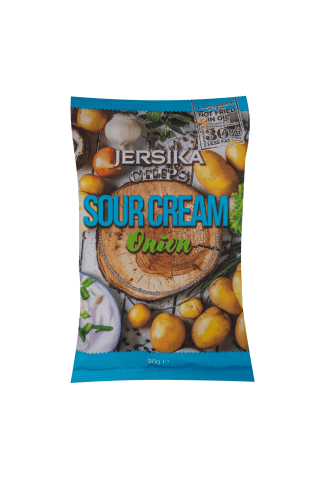 Čipsi Jersika ar sk.krējumu un sīp. 90g