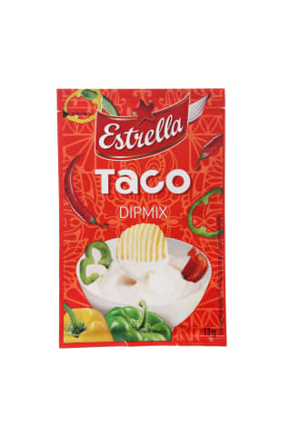 Padažas estrella dipmix paprikos, svogūnų ir aitriųjų paprikų skonio 13g