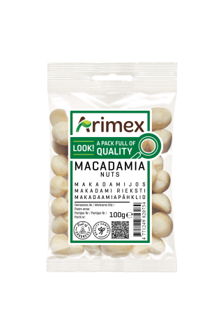 Makadamijos riešutai ARIMEX, 100 g