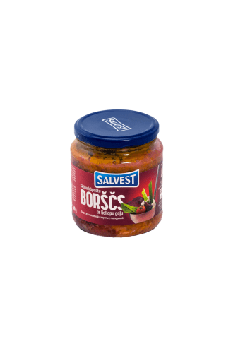 Skābu kāpostu borščs Salvest ar liellopu gaļu 530g