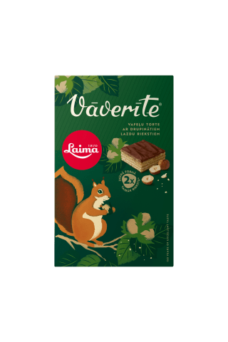Vafeļu torte Vāverīte glazēta 350g