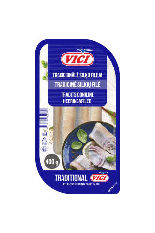 Siļķes fileja viči 400g/315g