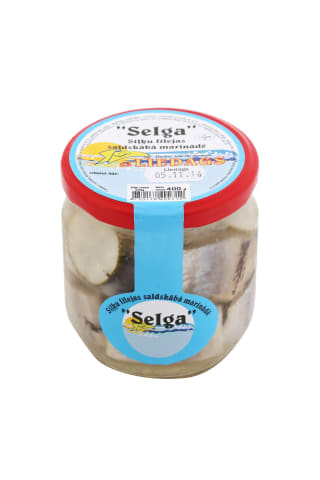 Siļķes filejas gabaliņi saldskābā marinādē 400g