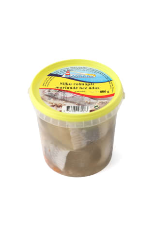 Siļķu rolmopši marinādē bez ādas 690g/410g