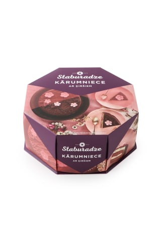 Torte Kārumniece biezpiena ar ķiršiem 1kg
