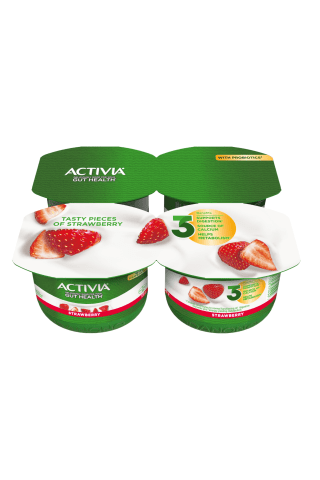 Jogurts Activia zemeņu 4x120g