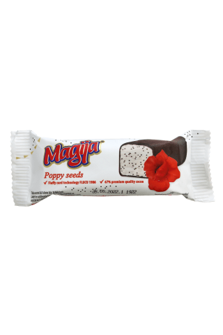 Glaistytas varškės sūrelis su aguonomis MAGIJA, 24% rieb., 45 g