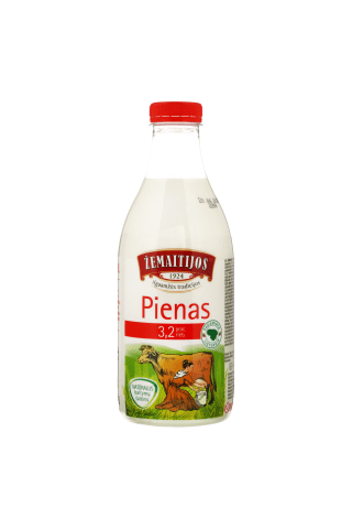 Pienas ŽEMAITIJOS, 3,2% rieb., 1 l