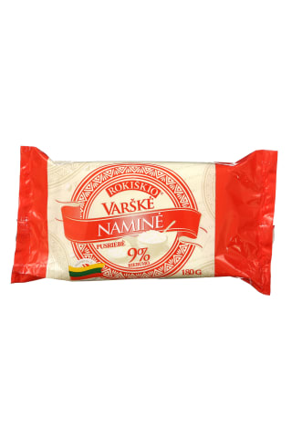 Varškė naminė ROKIŠKIO, 9% rieb., 180 g