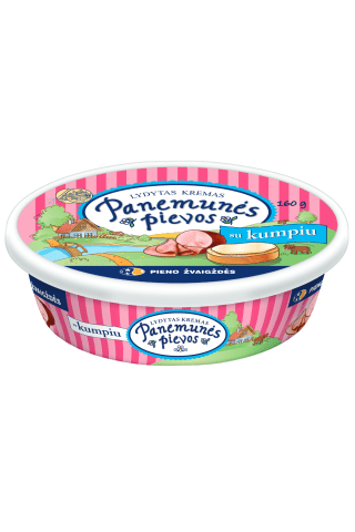 Lydytas kremas su kumpiu PANEMUNĖS PIEVOS, 185 g