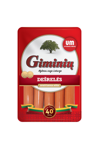 Virtos GIMINIŲ dešrelės, a.r., 260 g
