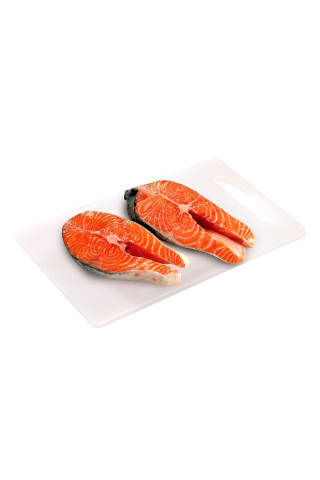 Atšaldytos skrostos atlantinės lašišos kepsneliai (Salmo salar), 1 kg