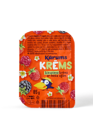 Biezpiena krēms Kārums ar meža ogām 85g