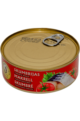 Skumbrė pomidorų padaže BRIVAIS VILNIS, 240 g