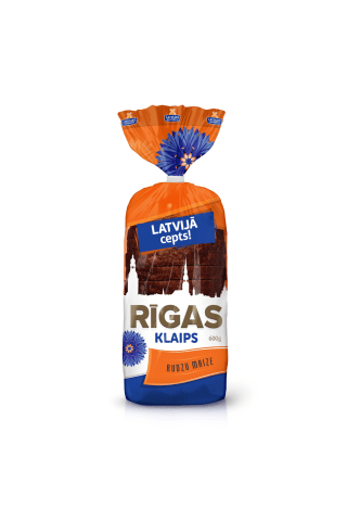 Rupjmaize formas Rīgas Klaips sagriezta 600g