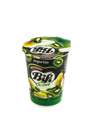 Jogurtas su kiviais ir kriaušėmis BIFI ACTIVE, 2% rieb., 360 g