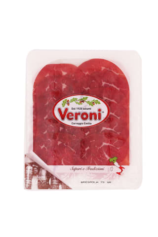 Liellopu gaļa Veroni Bresaola šķēlēs 70g