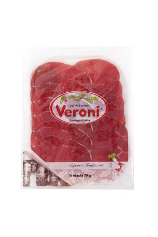 Liellopu gaļa Veroni Bresaola šķēlēs 80g