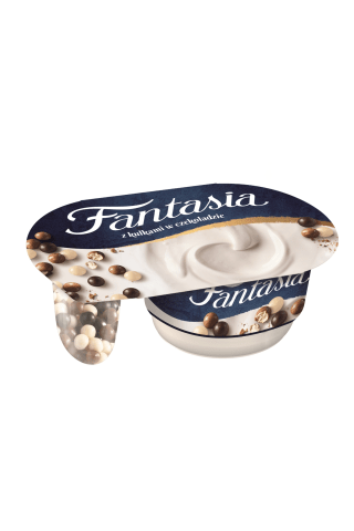 Jogurts Fantasia ar šokolādes bumbiņām 100g