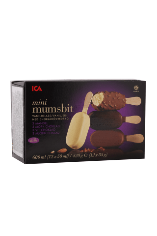 Saldējums ICA mini mix 12x50ml