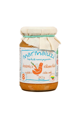 Vištienos ir daržovių košė MARMALUZI, 8 mėn, 190 g