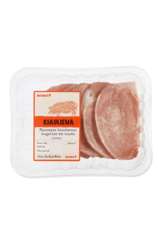Pjaustyta kiaulienos nugarinė be kaulo, 310 g